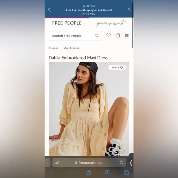 Free People Dahlia Embroidered Maxi Dress - Picture 5 of 12